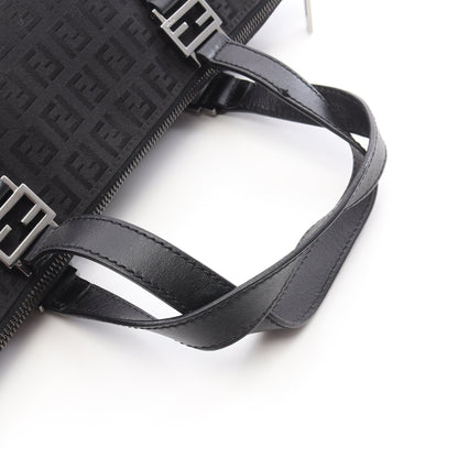 ズッキーノ ハンドバッグ トートバッグ キャンバス レザー ブラック フェンディ バッグ FENDI