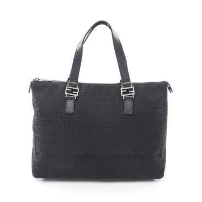ズッキーノ ハンドバッグ トートバッグ キャンバス レザー ブラック フェンディ バッグ FENDI