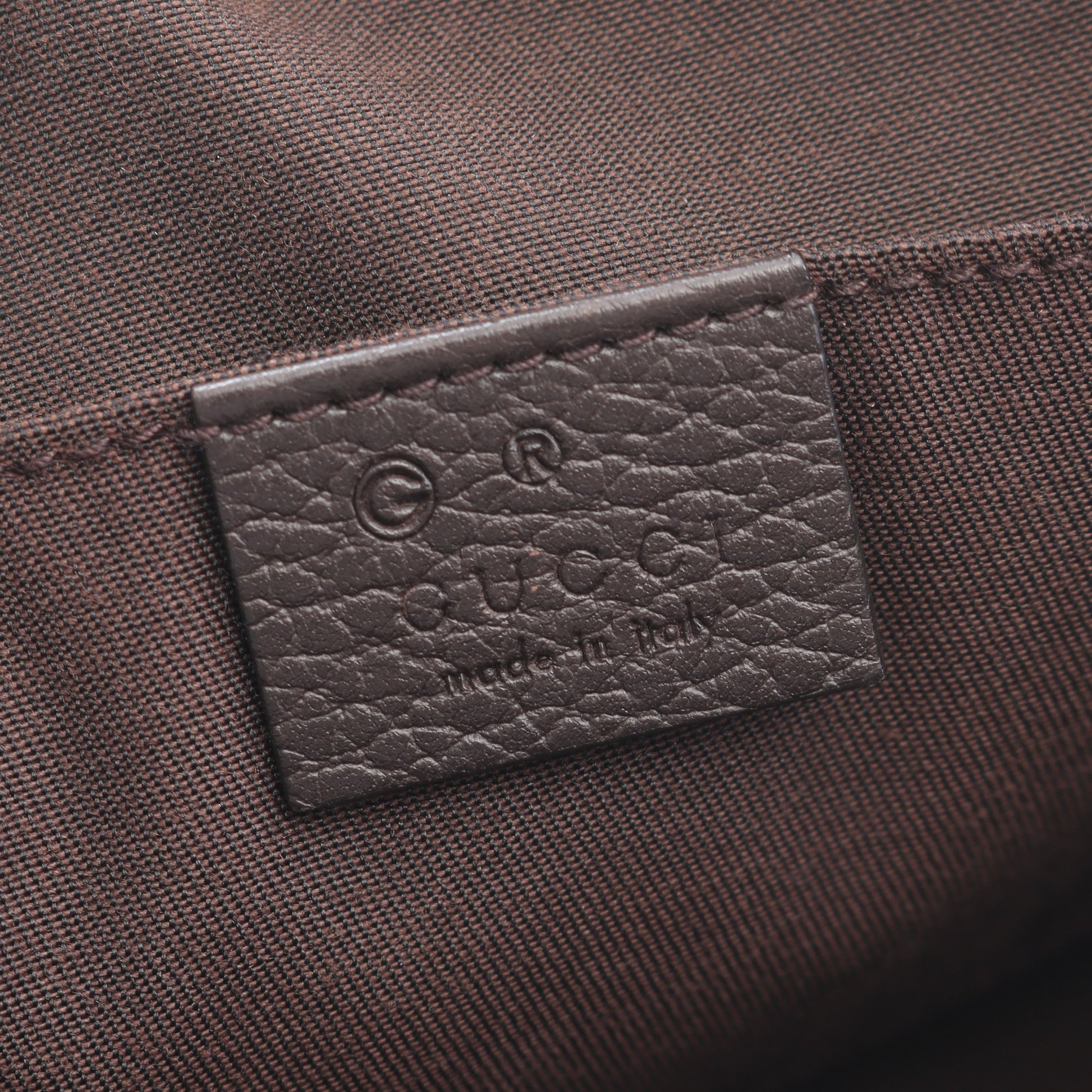GGキャンバス ボディバッグ ウエストバッグ キャンバス ベージュ ダークブラウン グッチ バッグ GUCCI