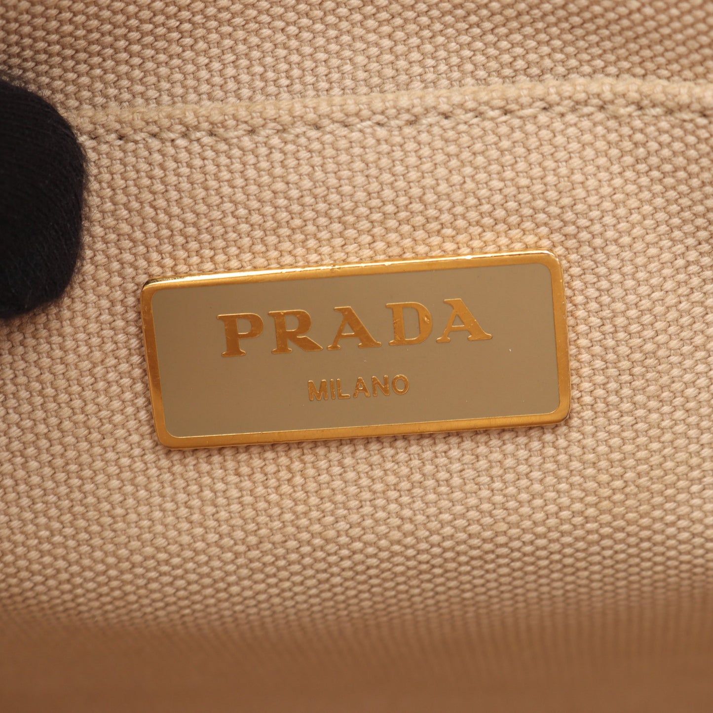 CANAPA カナパ 2WAY ハンドバッグ トートバッグ キャンバス ベージュ プラダ バッグ PRADA
