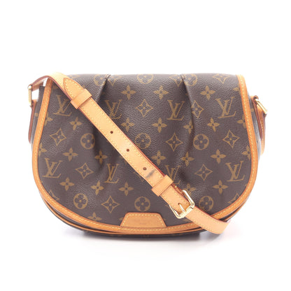 メニルモンタンPM モノグラム ショルダーバッグ PVC レザー ブラウン ルイヴィトン バッグ LOUIS VUITTON