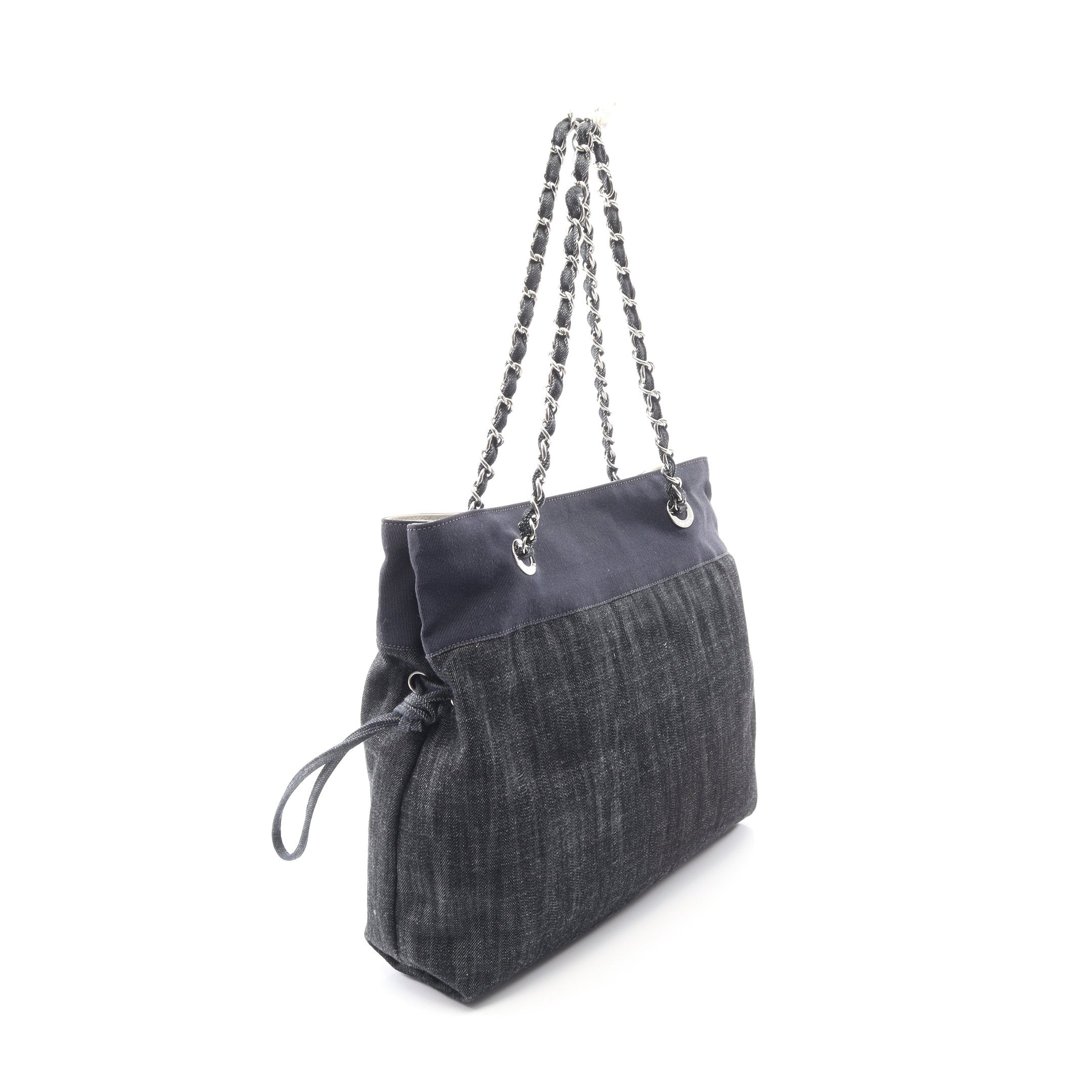 CHANEL チェーン　デニム　ショルダーバッグ　ココマーク CHANEL（シャネル） ココマーク デニム ワンショルダー チェーン
