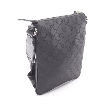 GG柄 ショルダーバッグ ナイロン レザー ブラック グッチ バッグ GUCCI