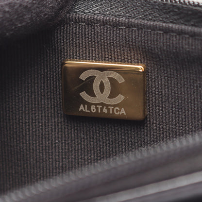 マトラッセ 2WAY チェーンウォレット ラムスキン ブラック ゴールド金具 シャネル バッグ CHANEL