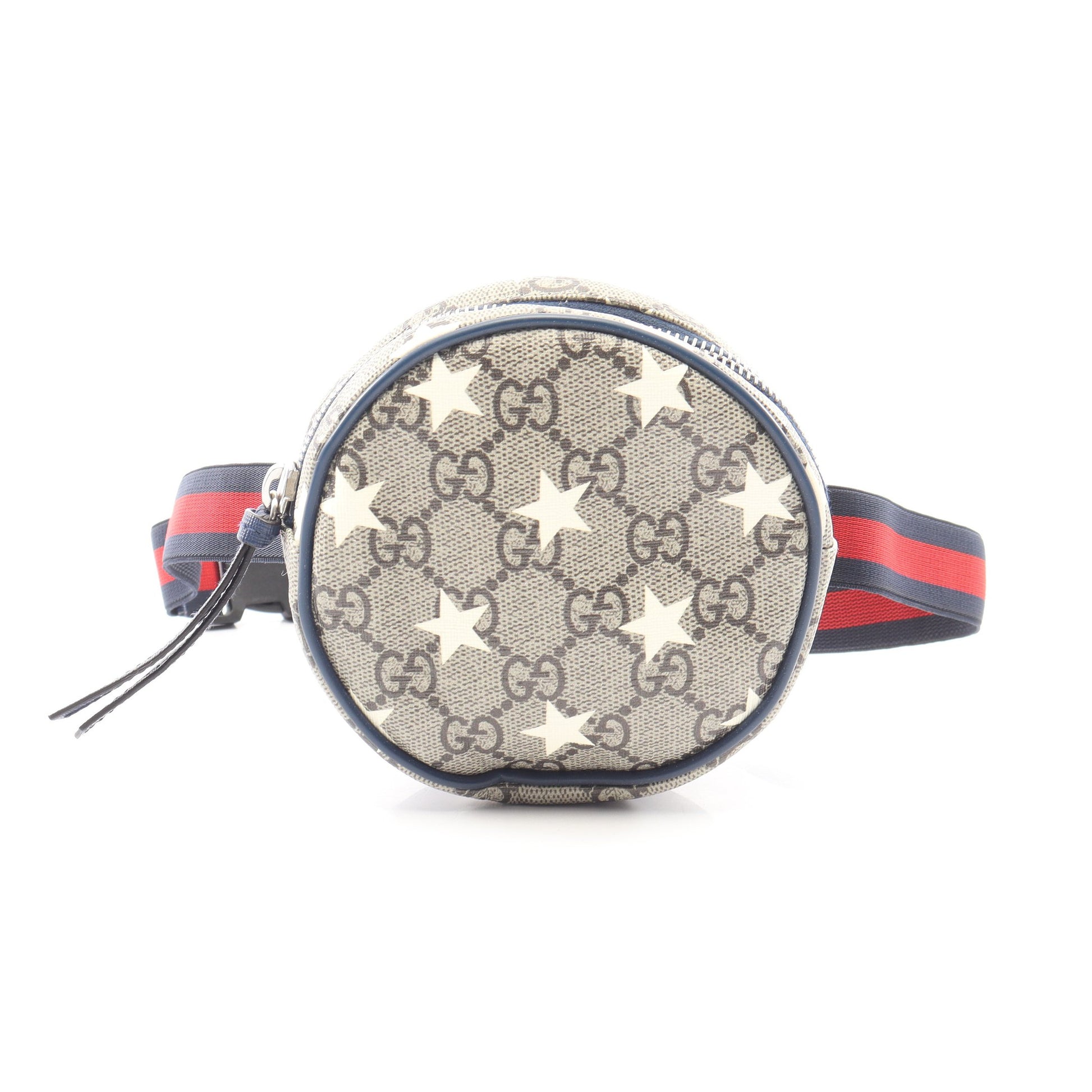 チルドレンズ GGスプリーム スター キッズ ウエストバッグ ボディバッグ PVC レザー ベージュ ネイビー グッチ バッグ GUCCI