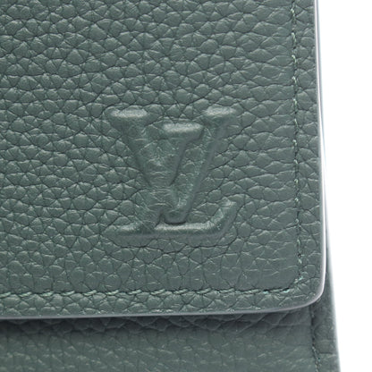 ヴィクターウォレット LVアエログラム フォレストグリーン 三つ折り財布 レザー ダークグリーン ルイヴィトン 財布・小物 LOUIS VUITTON