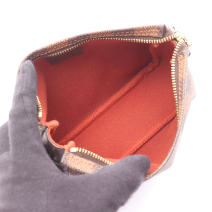 トゥルース メイクアップ ダミエエベヌ ハンドバッグ PVC レザー ブラウン ルイヴィトン バッグ LOUIS VUITTON
