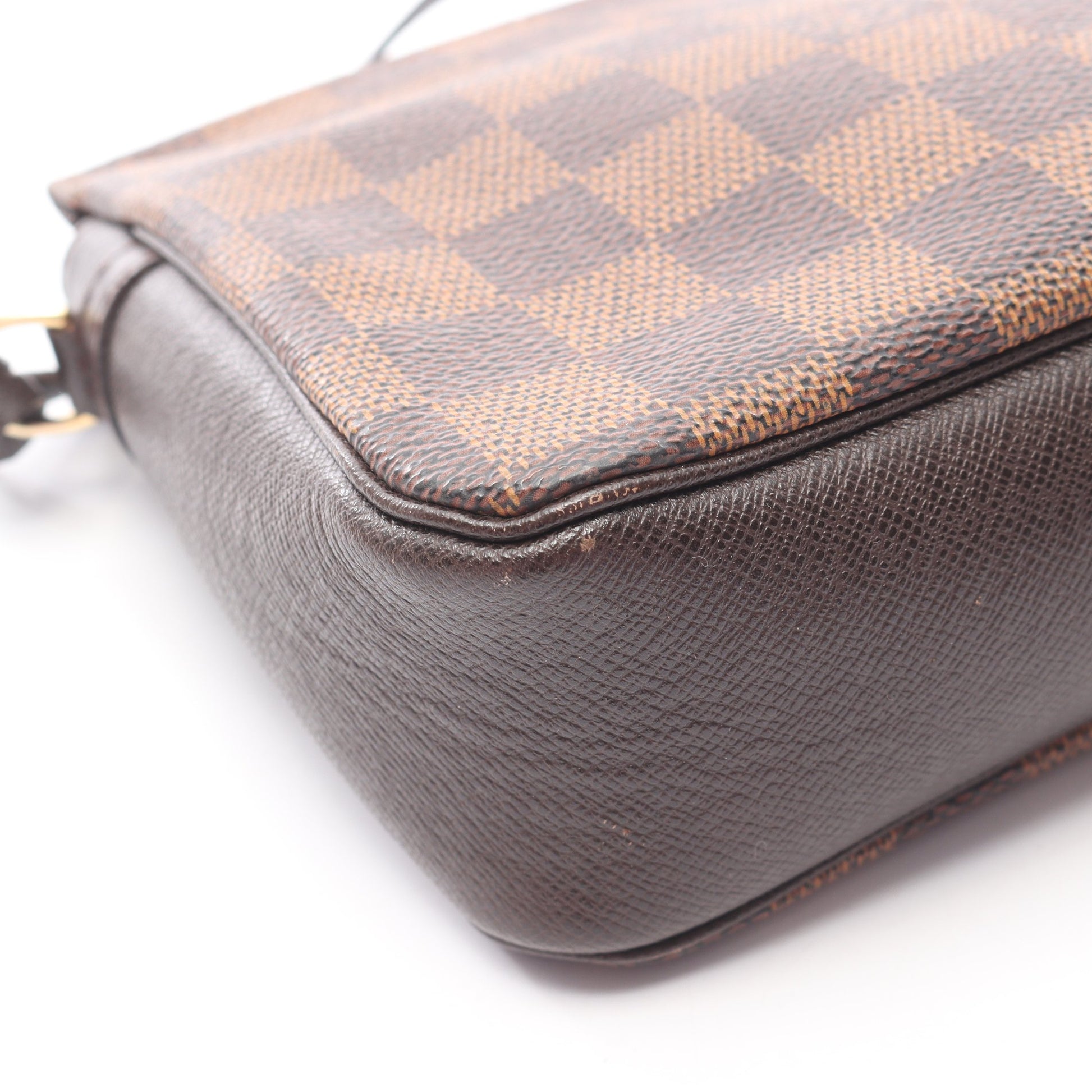 トゥルース メイクアップ ダミエエベヌ ハンドバッグ PVC レザー ブラウン ルイヴィトン バッグ LOUIS VUITTON