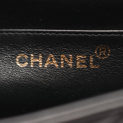 マトラッセ チェーンショルダーバッグ ラムスキン ブラック ゴールド金具 シャネル バッグ CHANEL