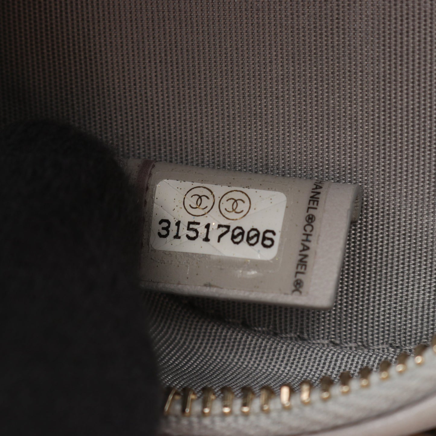 CHANEL19 マトラッセ ラウンド コンビ金具 2WAY チェーンショルダーバッグ ラムスキン ライトグレー シャネル バッグ CHANEL