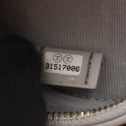 CHANEL19 マトラッセ ラウンド コンビ金具 2WAY チェーンショルダーバッグ ラムスキン ライトグレー シャネル バッグ CHANEL