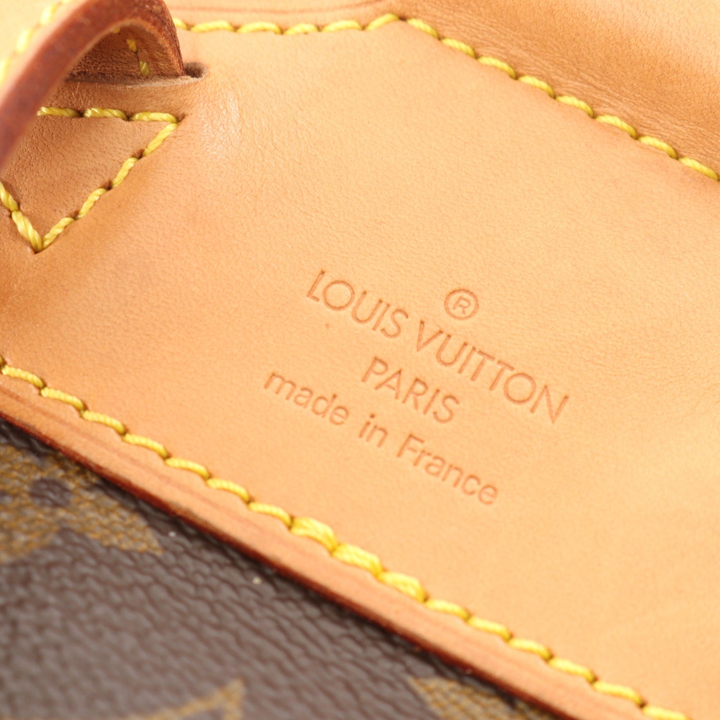 モンスリMM モノグラム バックパック リュックサック PVC レザー ブラウン ルイヴィトン バッグ LOUIS VUITTON