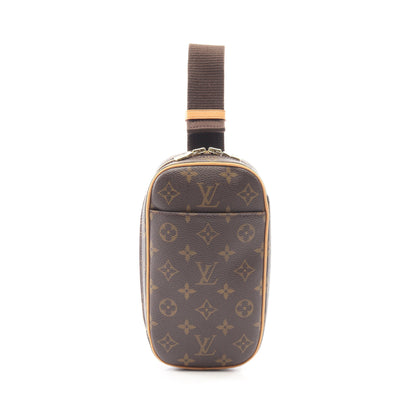 ポシェットガンジュ モノグラム ボディバッグ PVC レザー ブラウン ルイヴィトン バッグ LOUIS VUITTON