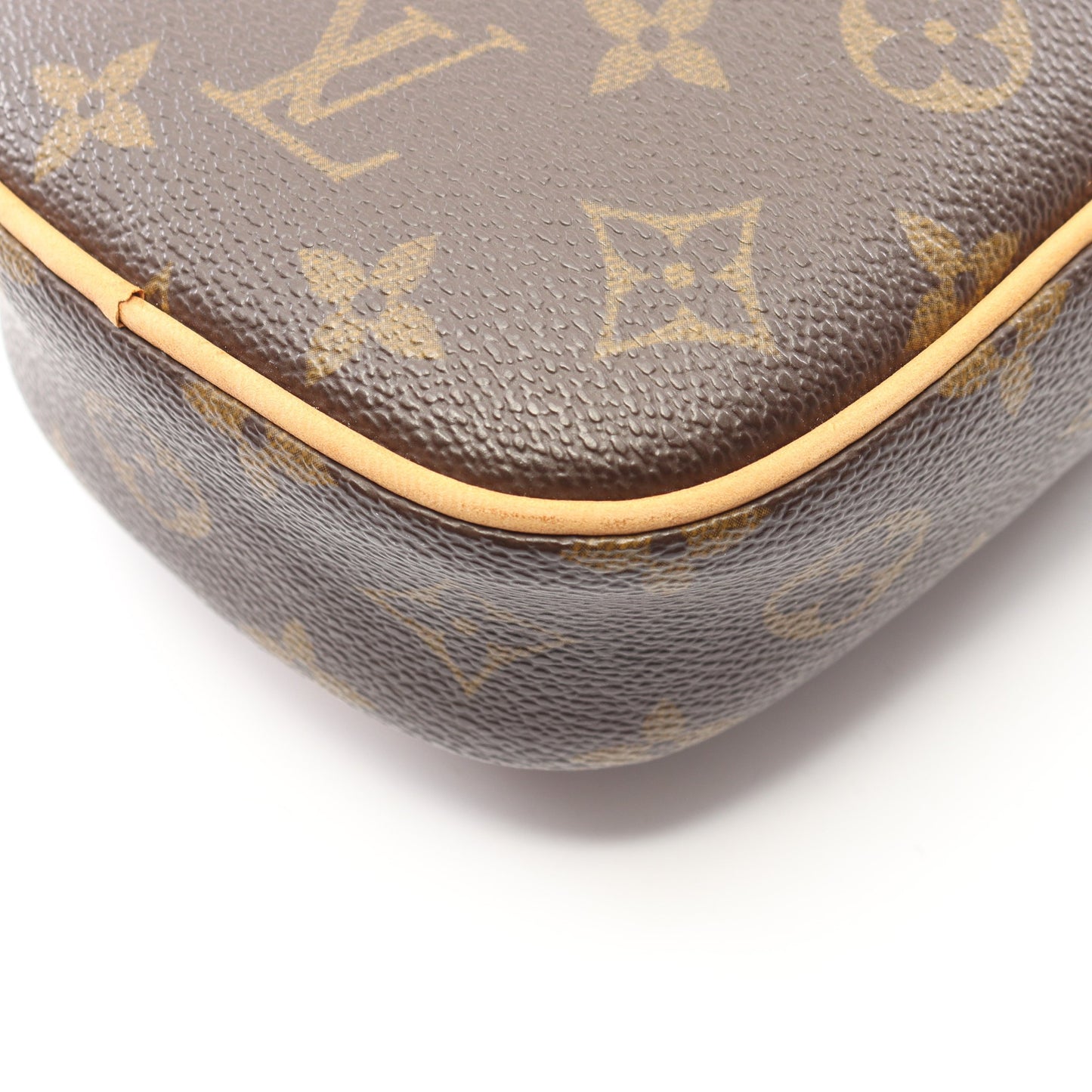 ポシェットガンジュ モノグラム ボディバッグ PVC レザー ブラウン ルイヴィトン バッグ LOUIS VUITTON