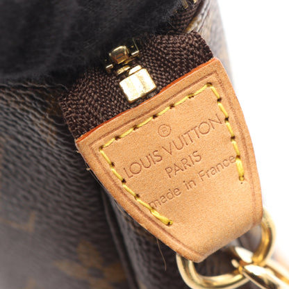 ポシェットアクセソワール モノグラム ハンドバッグ PVC レザー ブラウン ルイヴィトン バッグ LOUIS VUITTON