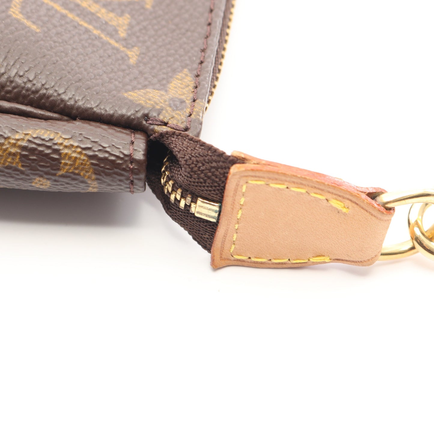 ポシェットアクセソワール モノグラム ハンドバッグ PVC レザー ブラウン ルイヴィトン バッグ LOUIS VUITTON