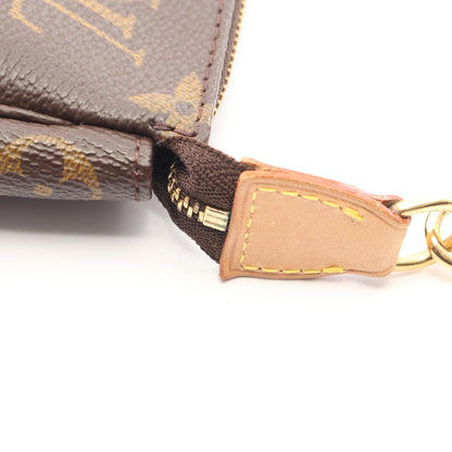 ポシェットアクセソワール モノグラム ハンドバッグ PVC レザー ブラウン ルイヴィトン バッグ LOUIS VUITTON