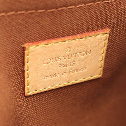 バムバッグ ボスフォール モノグラム ボディバッグ ウエストバッグ PVC レザー ブラウン ルイヴィトン バッグ LOUIS VUITTON