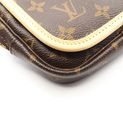 バムバッグ ボスフォール モノグラム ボディバッグ ウエストバッグ PVC レザー ブラウン ルイヴィトン バッグ LOUIS VUITTON