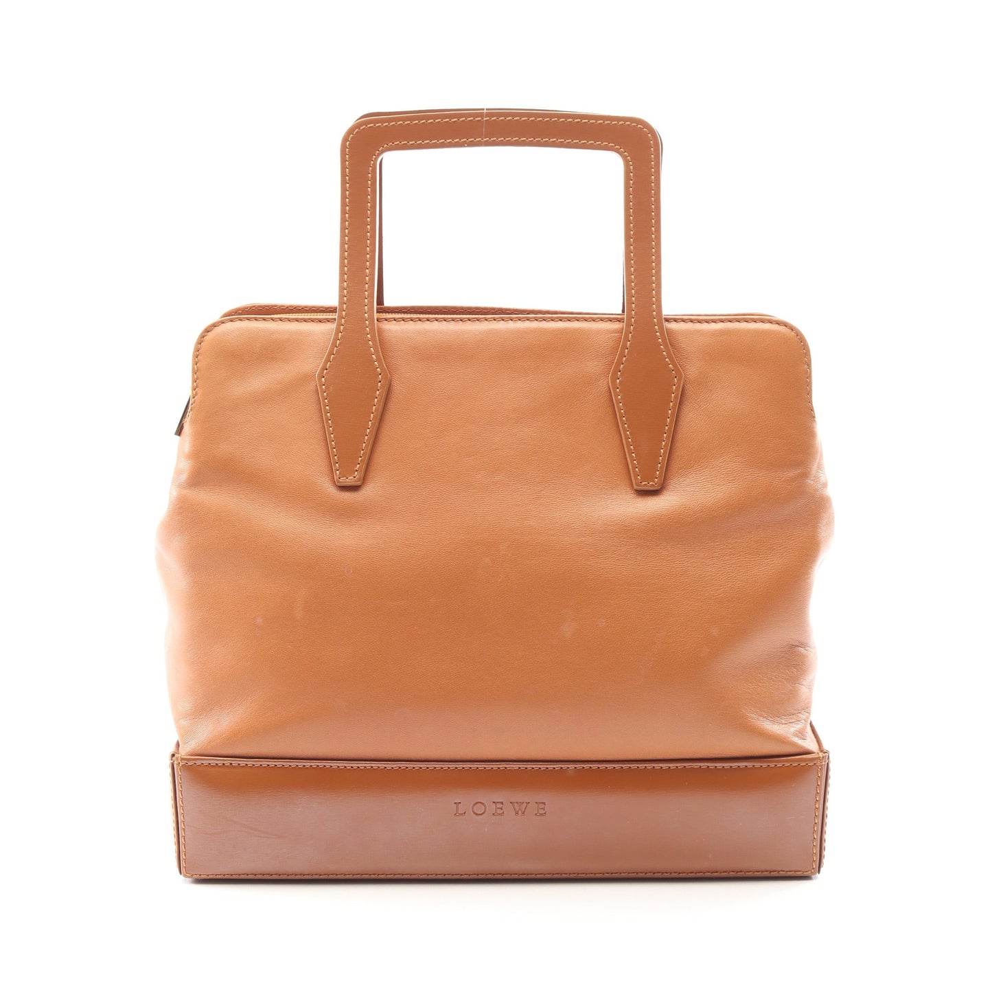 ハンドバッグ ハンドバッグ レザー ライトブラウン ロエベ バッグ LOEWE