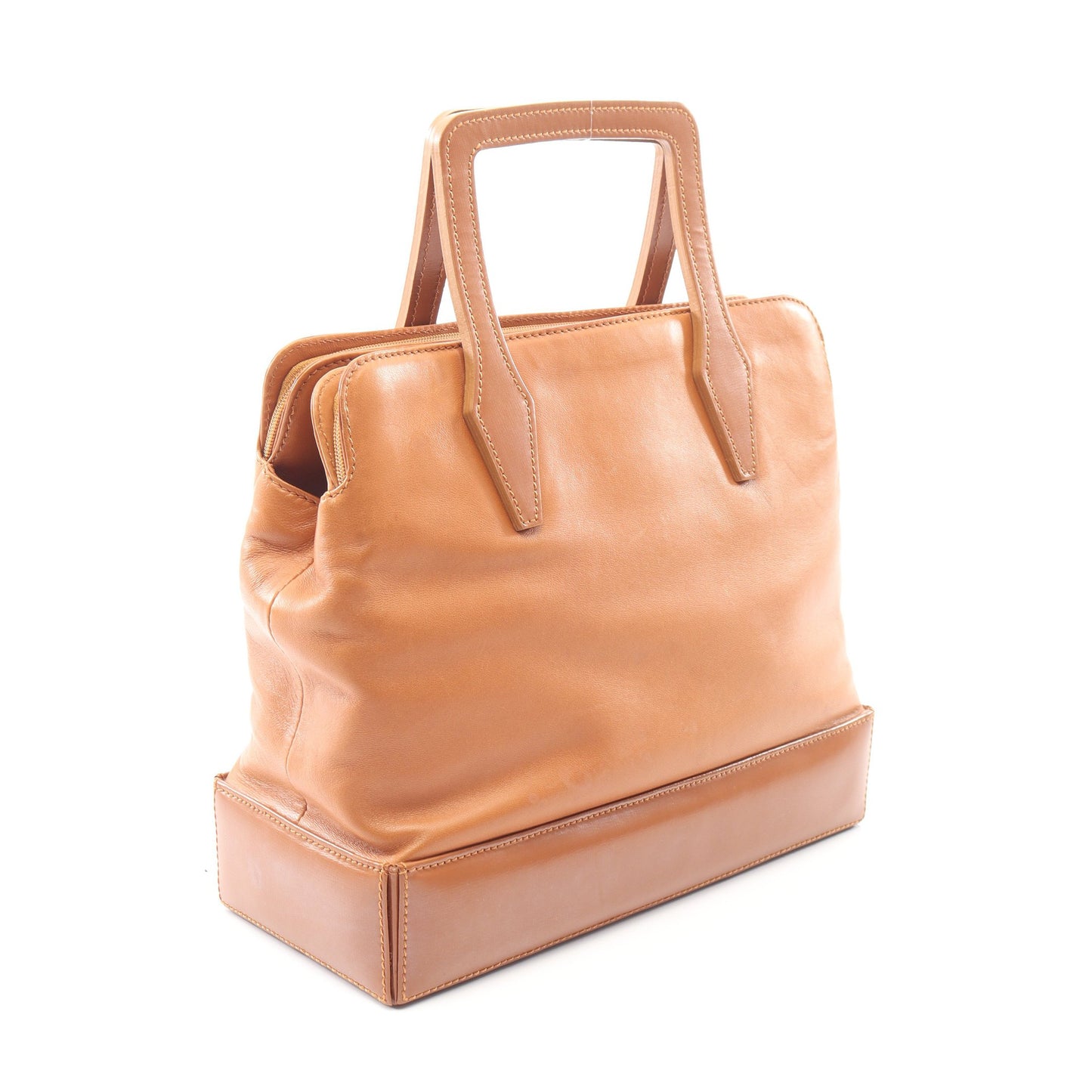 ハンドバッグ ハンドバッグ レザー ライトブラウン ロエベ バッグ LOEWE