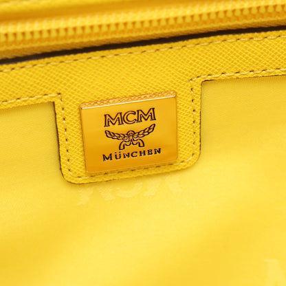 2WAY ハンドバッグ レザー イエロー エムシーエム バッグ MCM