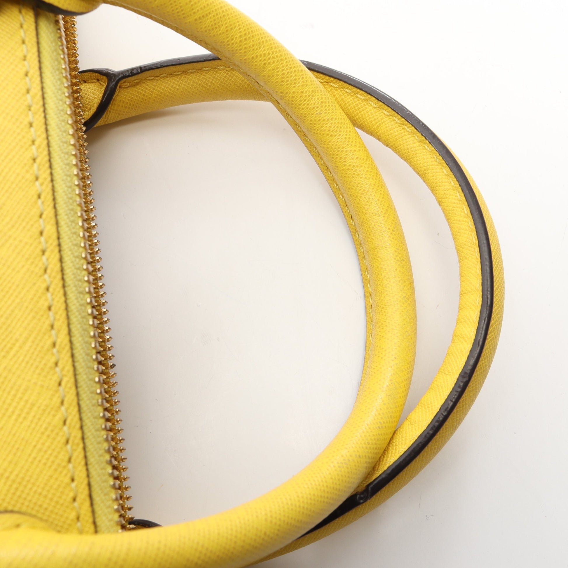 2WAY ハンドバッグ レザー イエロー エムシーエム バッグ MCM