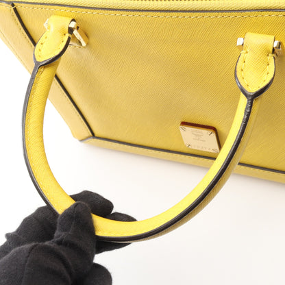 2WAY ハンドバッグ レザー イエロー エムシーエム バッグ MCM
