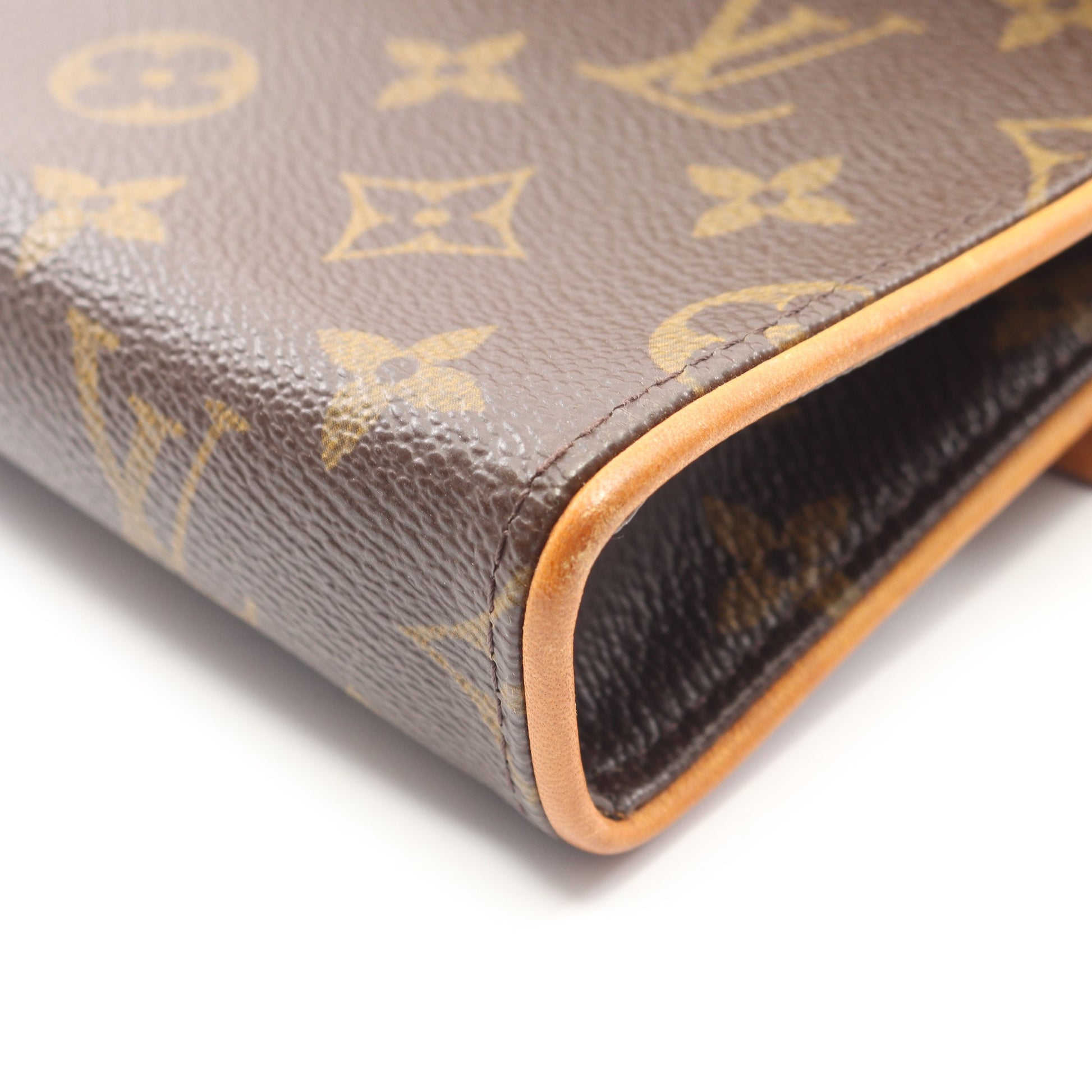 ポシェットフロランティーヌ モノグラム ボディバッグ ウエストバッグ PVC レザー ブラウン ルイヴィトン バッグ LOUIS VUITTON