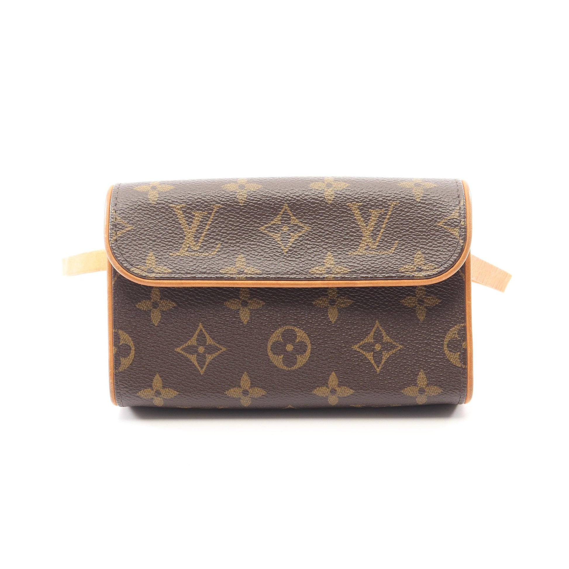 ポシェットフロランティーヌ モノグラム ボディバッグ ウエストバッグ PVC レザー ブラウン ルイヴィトン バッグ LOUIS VUITTON