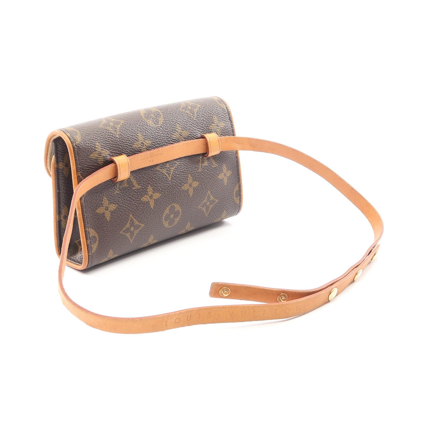 ポシェットフロランティーヌ モノグラム ボディバッグ ウエストバッグ PVC レザー ブラウン ルイヴィトン バッグ LOUIS VUITTON