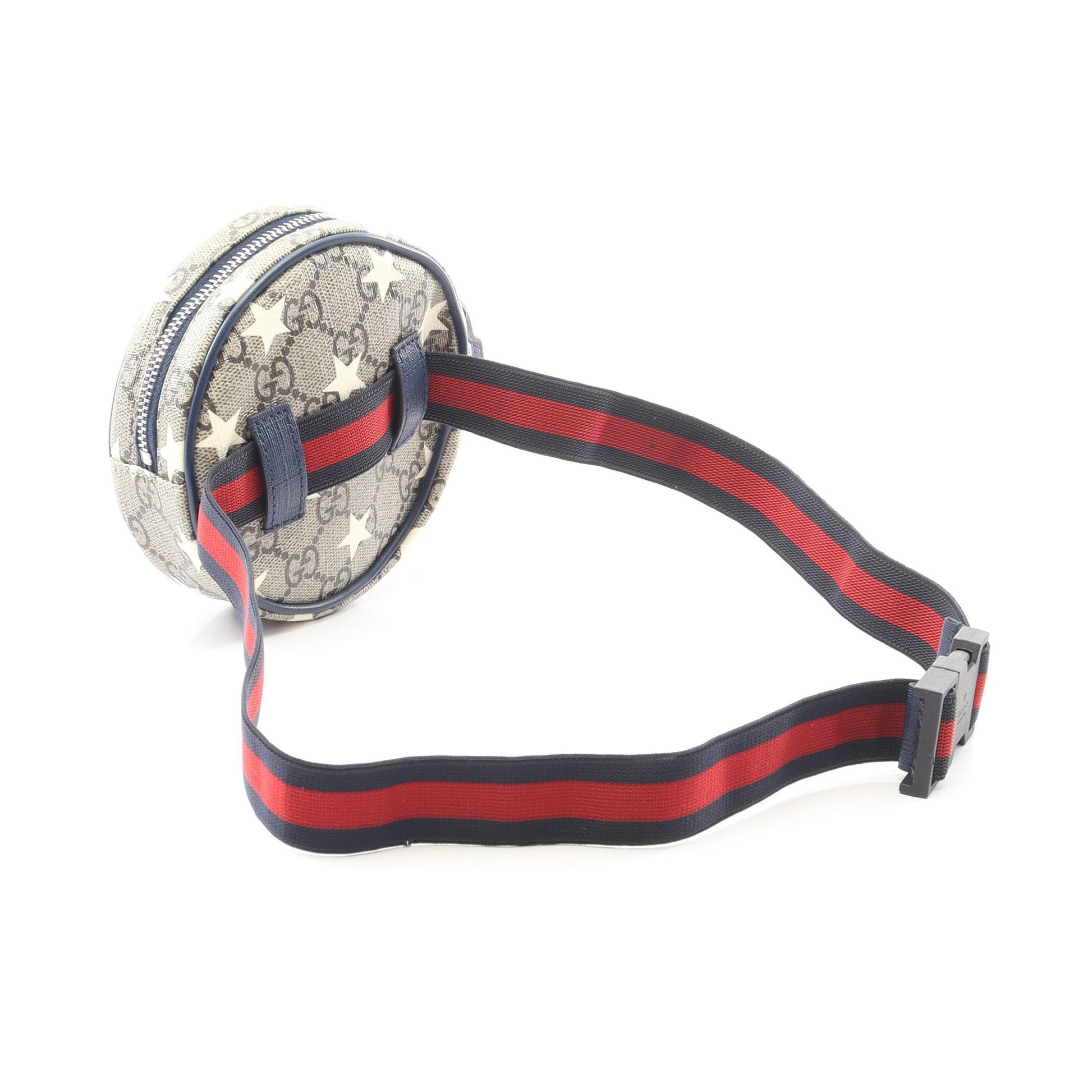 チルドレンズ GGスプリーム スター キッズ ウエストバッグ ボディバッグ PVC レザー ベージュ ネイビー グッチ バッグ GUCCI