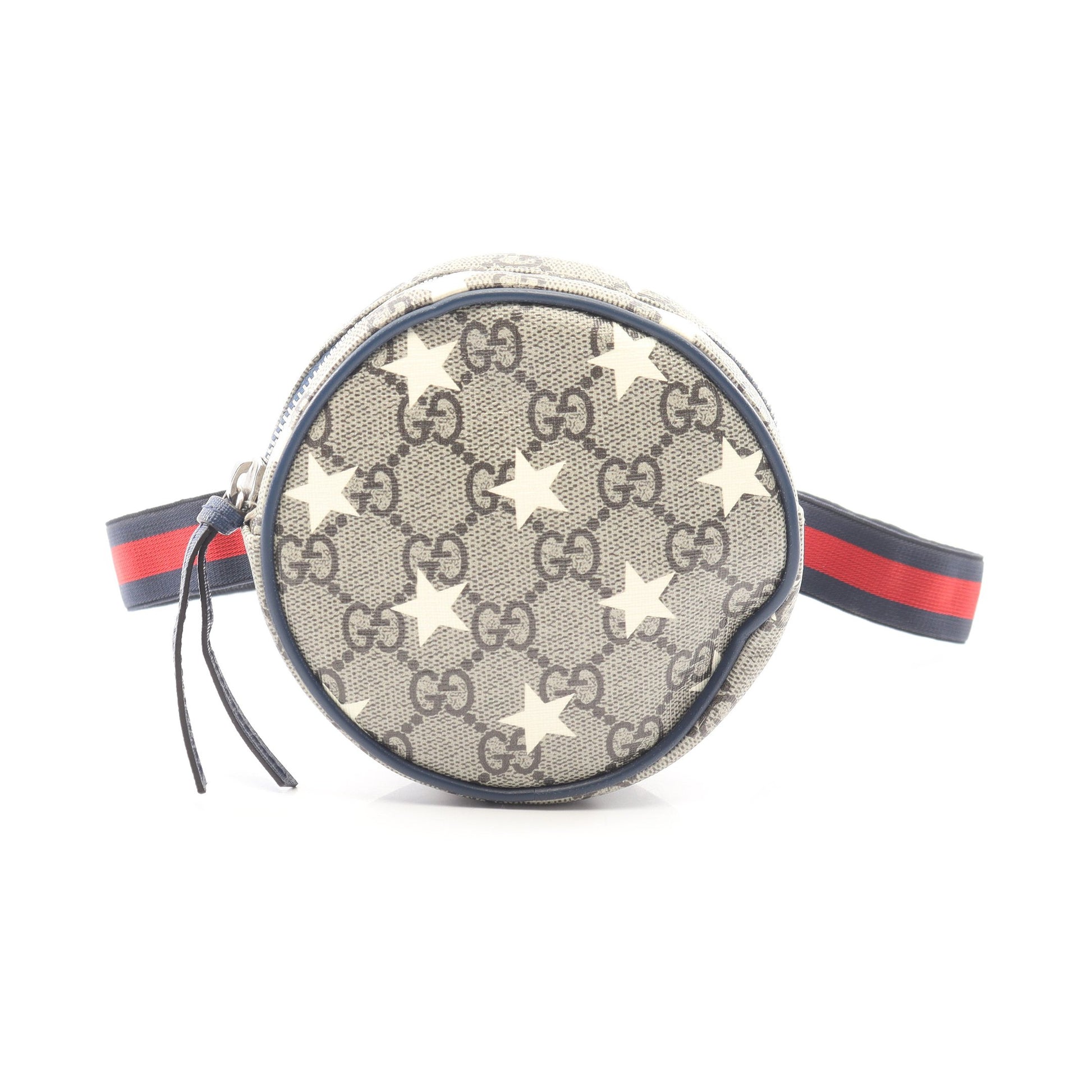 チルドレンズ GGスプリーム スター キッズ ウエストバッグ ボディバッグ PVC レザー ベージュ ネイビー グッチ バッグ GUCCI