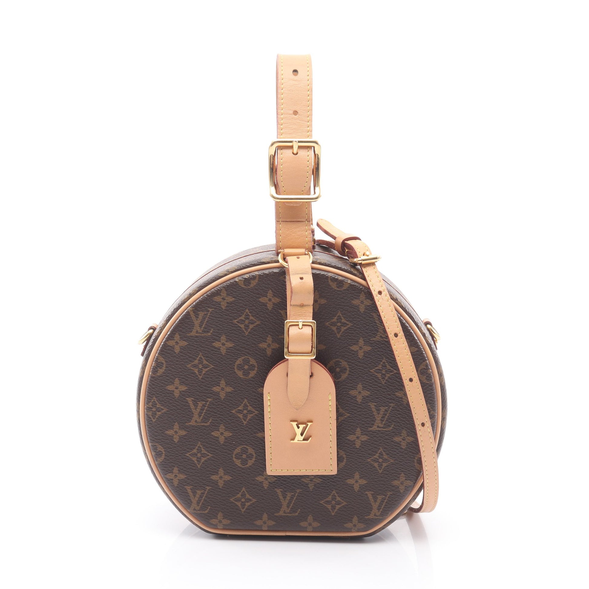 プティット ボワット シャポー モノグラム 2WAY ハンドバッグ PVC レザー ブラウン ルイヴィトン バッグ LOUIS VUITTON