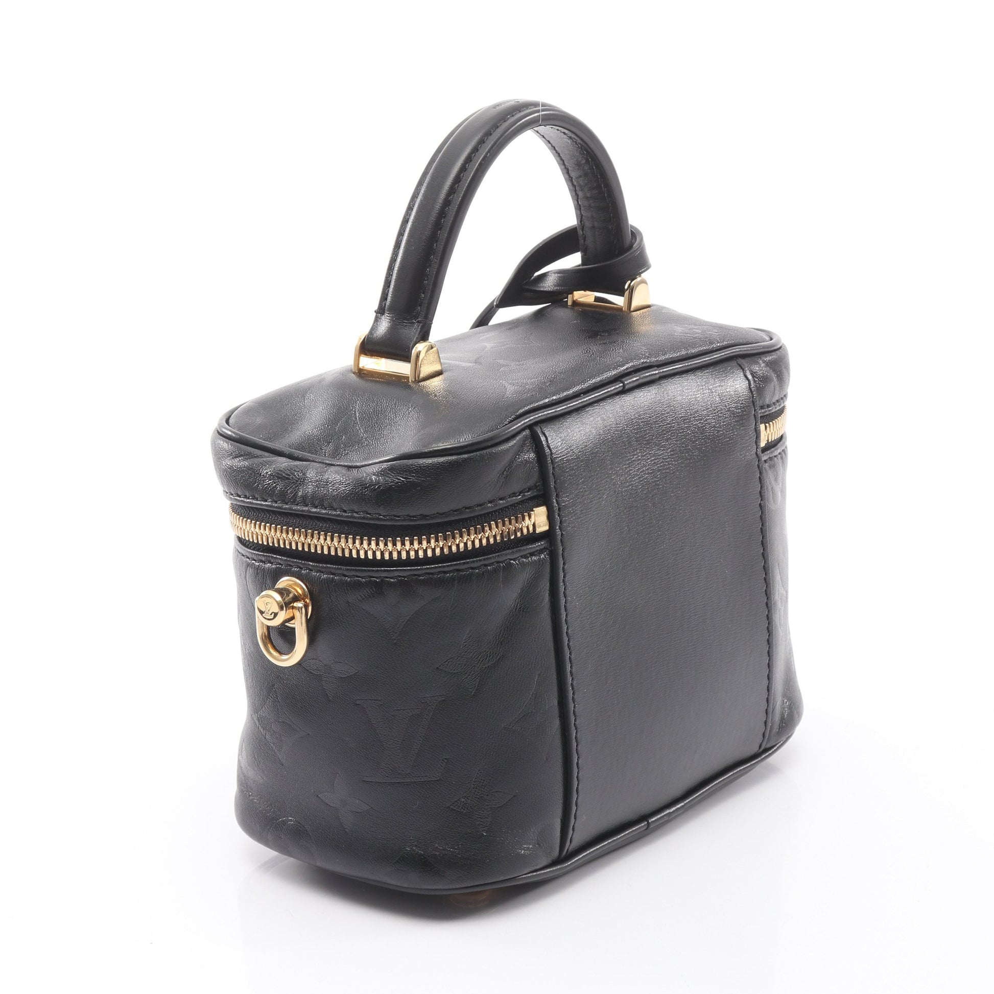 ヴァニティPM モノグラムインク 2WAY ハンドバッグ バニティバッグ レザー ブラック ルイヴィトン バッグ LOUIS VUITTON