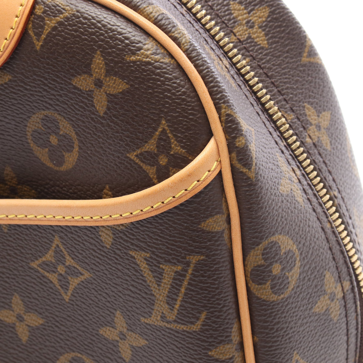 トゥルーヴィル モノグラム ハンドバッグ PVC レザー ブラウン ルイヴィトン バッグ LOUIS VUITTON