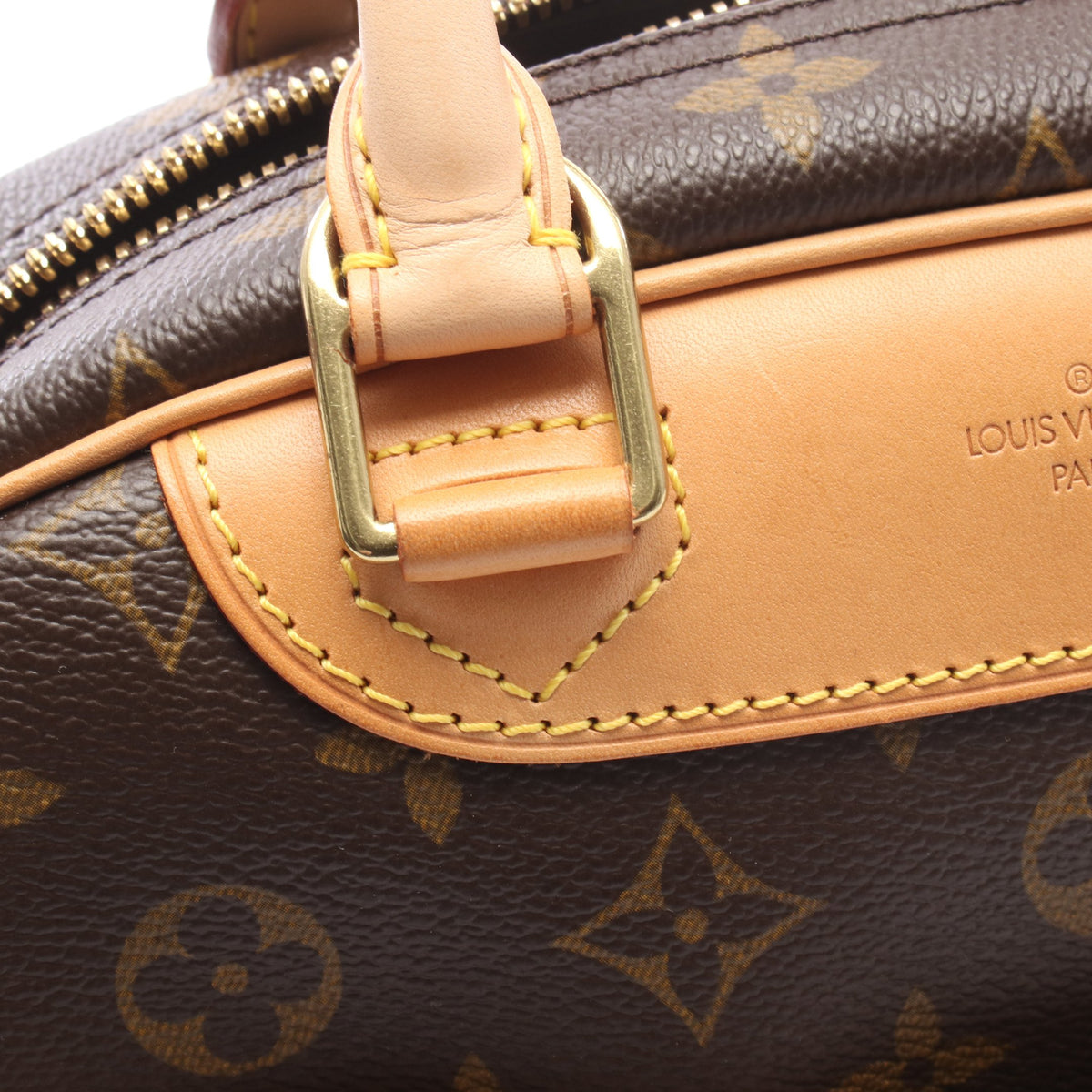 トゥルーヴィル モノグラム ハンドバッグ PVC レザー ブラウン ルイヴィトン バッグ LOUIS VUITTON