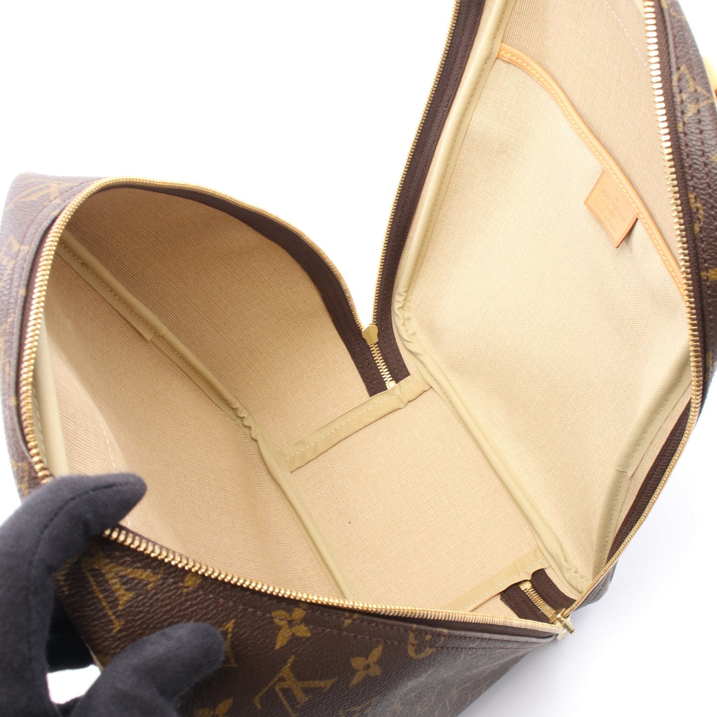 エクスキュルシオン モノグラム ハンドバッグ PVC レザー ブラウン ルイヴィトン バッグ LOUIS VUITTON