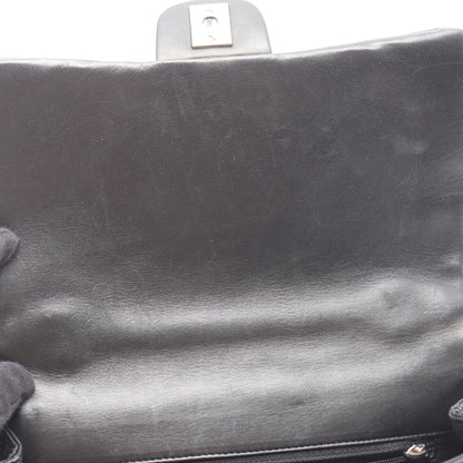 マトラッセ トップハンドルバッグ ハンドバッグ ラムスキン ブラック シルバー金具 シャネル バッグ CHANEL