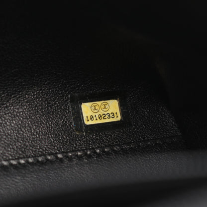 マトラッセ トップハンドルバッグ ハンドバッグ ラムスキン ブラック シルバー金具 シャネル バッグ CHANEL