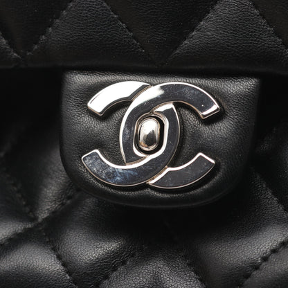 マトラッセ トップハンドルバッグ ハンドバッグ ラムスキン ブラック シルバー金具 シャネル バッグ CHANEL