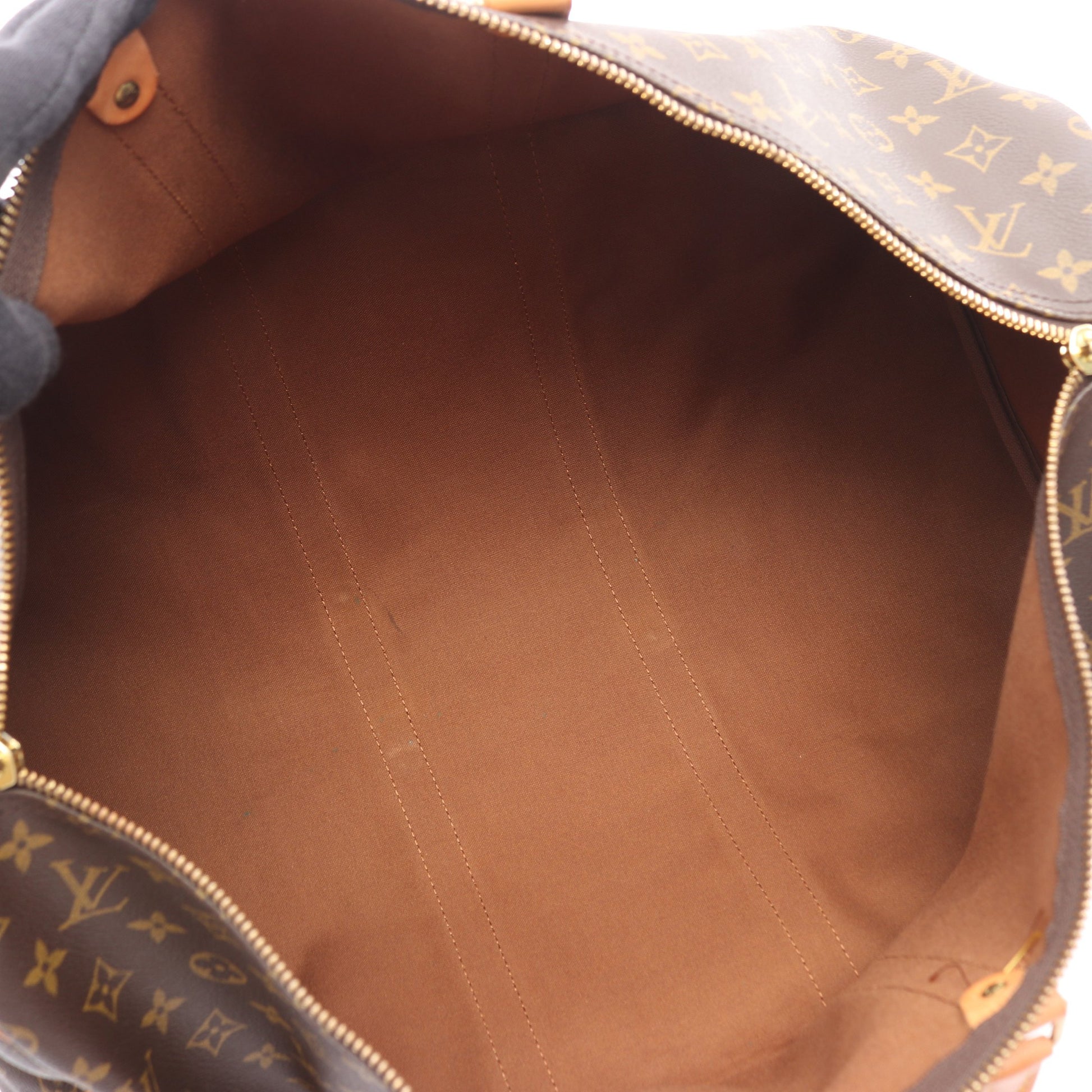 キーポル55 モノグラム ボストンバッグ PVC レザー ブラウン ルイヴィトン バッグ LOUIS VUITTON