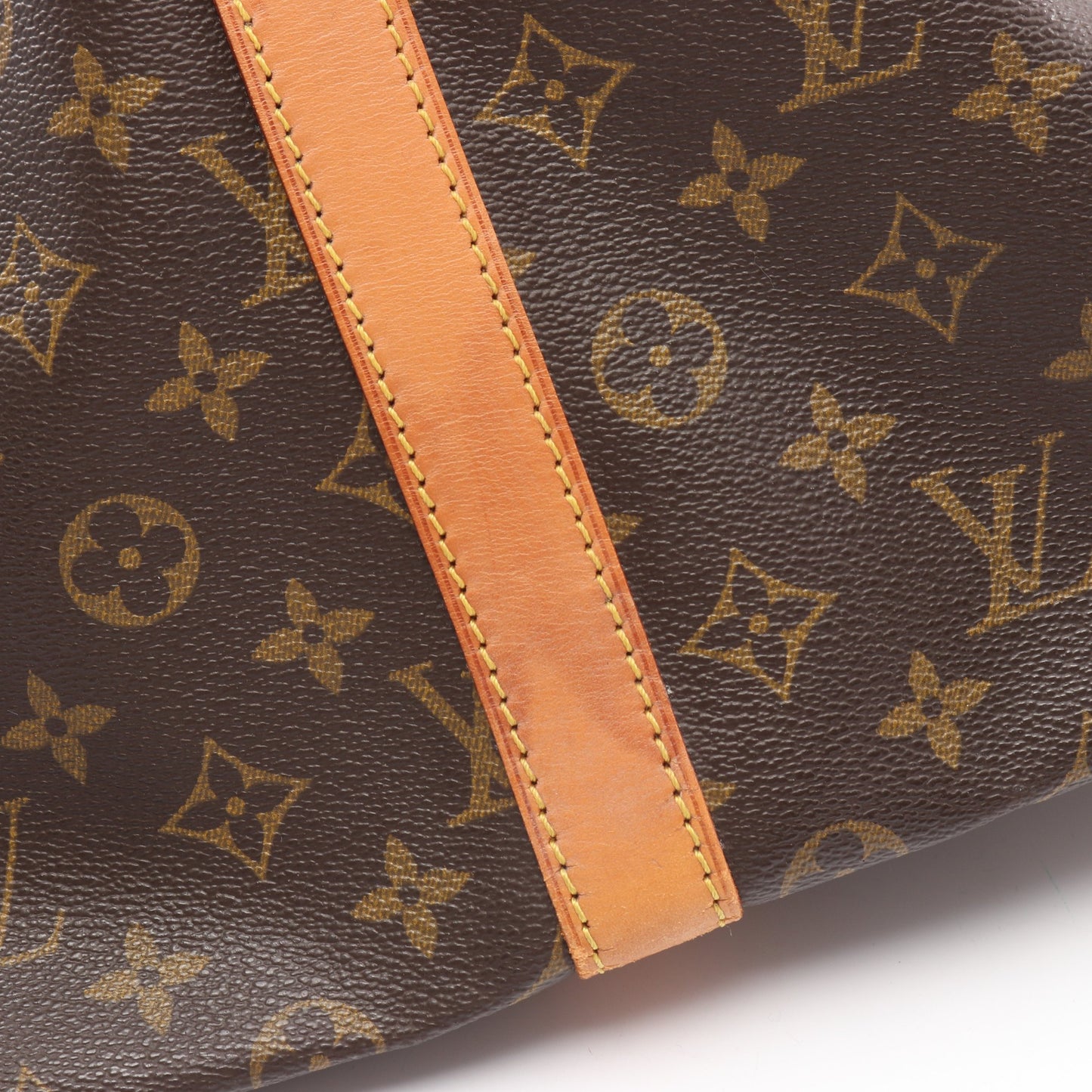 キーポル55 モノグラム ボストンバッグ PVC レザー ブラウン ルイヴィトン バッグ LOUIS VUITTON