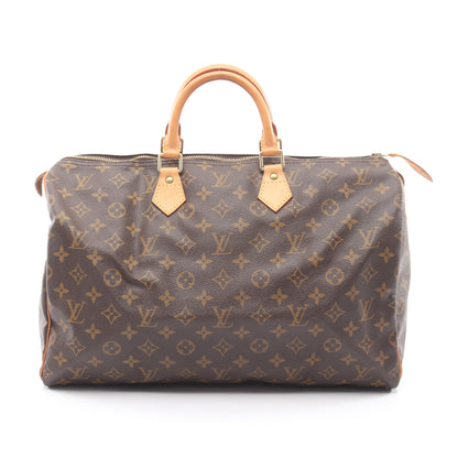 スピーディ40 モノグラム ハンドバッグ PVC レザー ブラウン ルイヴィトン バッグ LOUIS VUITTON