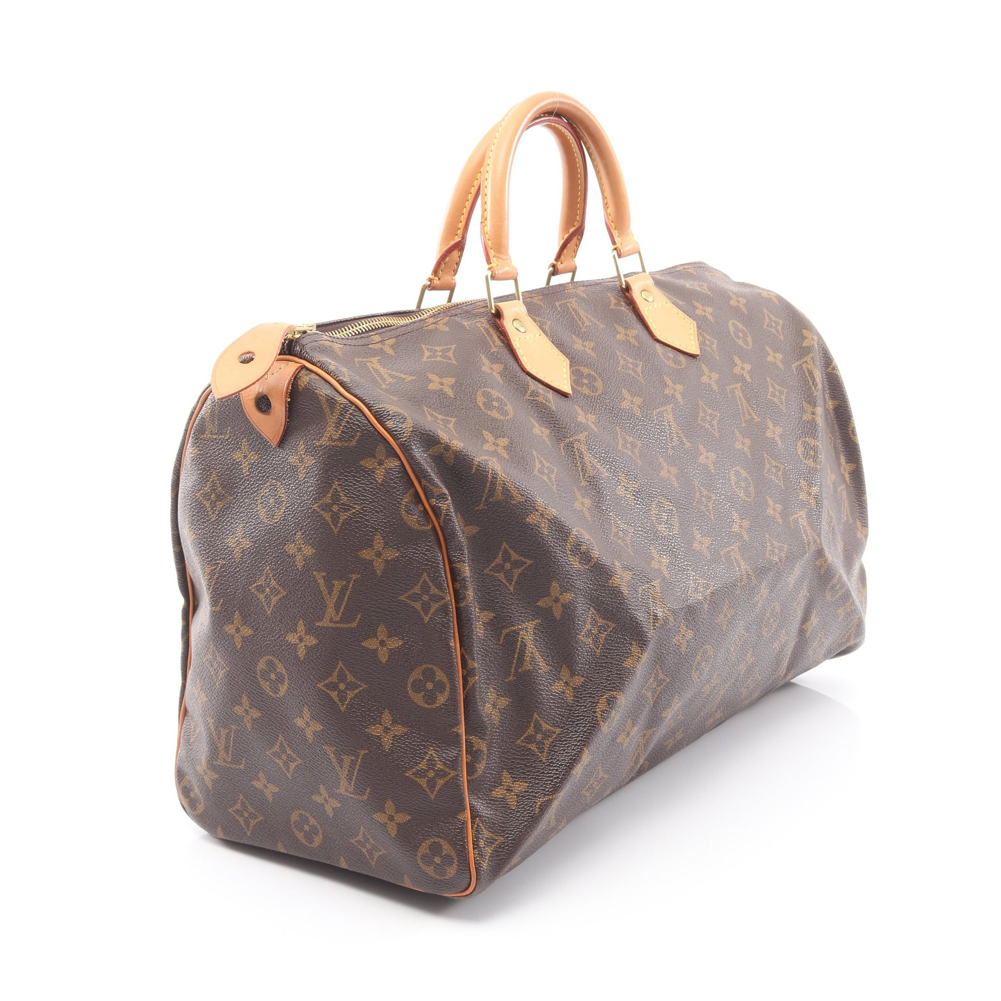 スピーディ40 モノグラム ハンドバッグ PVC レザー ブラウン ルイヴィトン バッグ LOUIS VUITTON