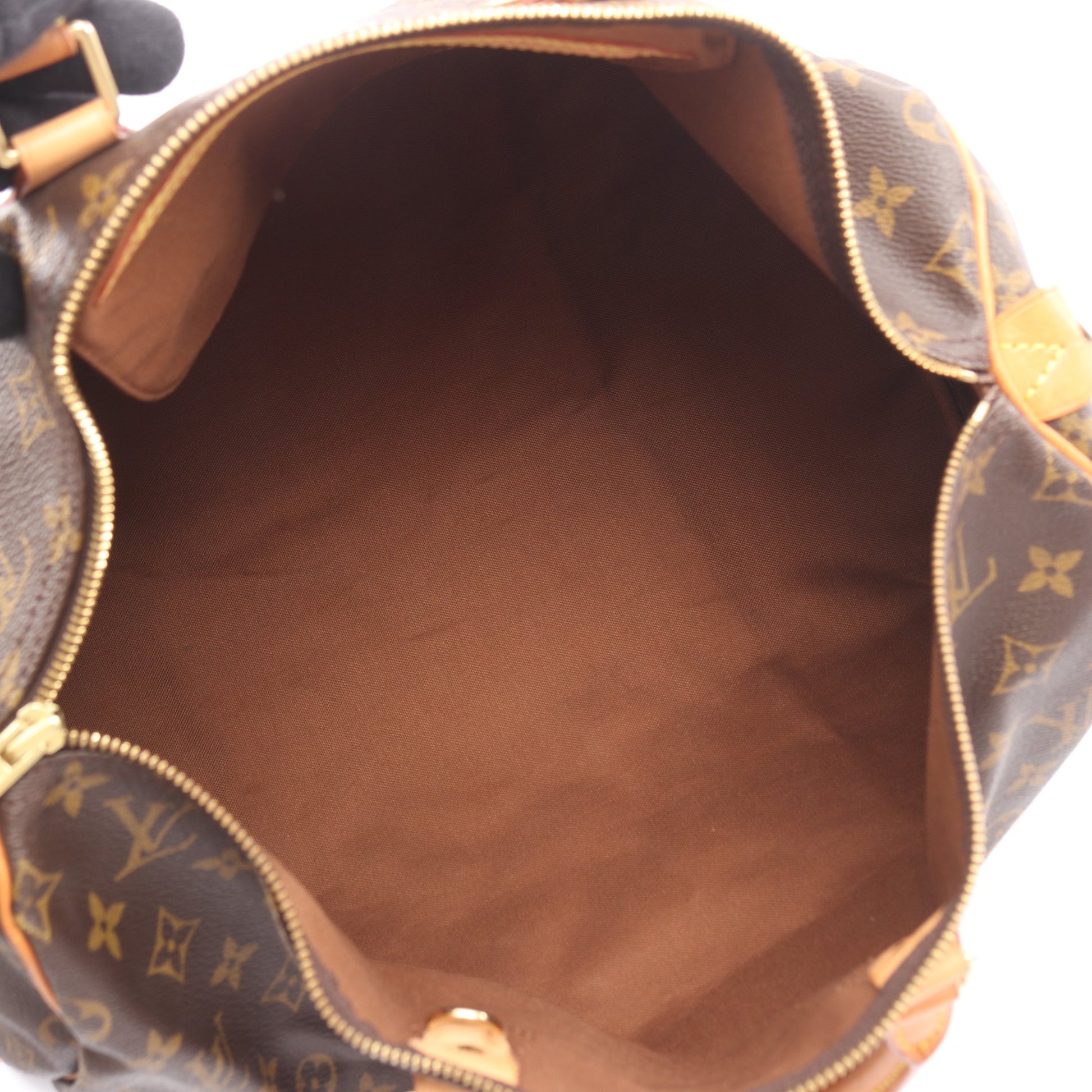 スピーディ40 モノグラム ハンドバッグ PVC レザー ブラウン ルイヴィトン バッグ LOUIS VUITTON