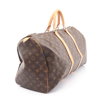 キーポル50 モノグラム ボストンバッグ PVC レザー ブラウン ルイヴィトン バッグ LOUIS VUITTON