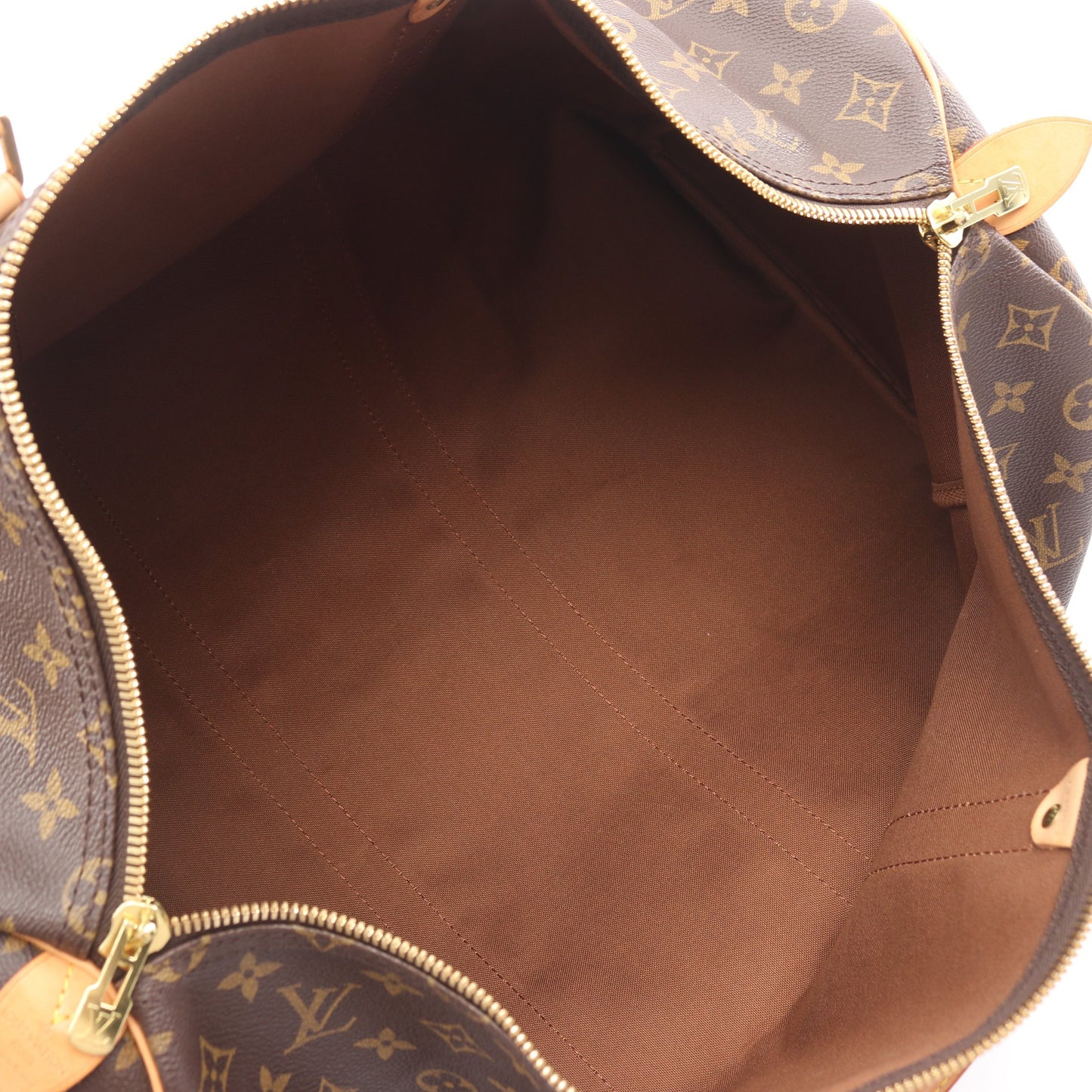 キーポル50 モノグラム ボストンバッグ PVC レザー ブラウン ルイヴィトン バッグ LOUIS VUITTON