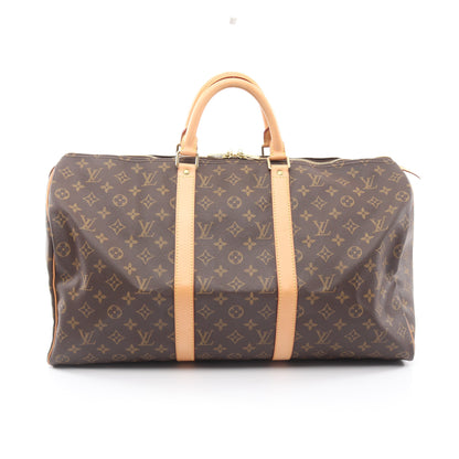 キーポル50 モノグラム ボストンバッグ PVC レザー ブラウン ルイヴィトン バッグ LOUIS VUITTON