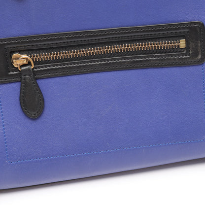 ラゲージ ミニショッパー ハンドバッグ レザー ブラック グレーブラウン ブルー セリーヌ バッグ CELINE
